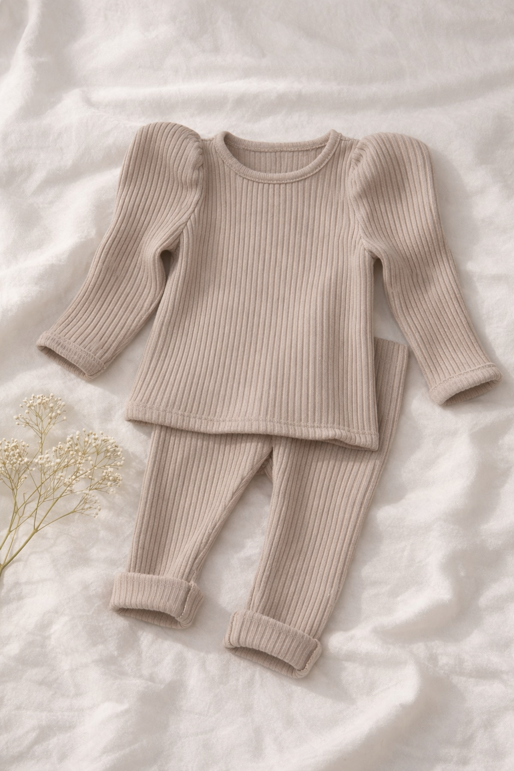 Kids Ribbed Matching Set