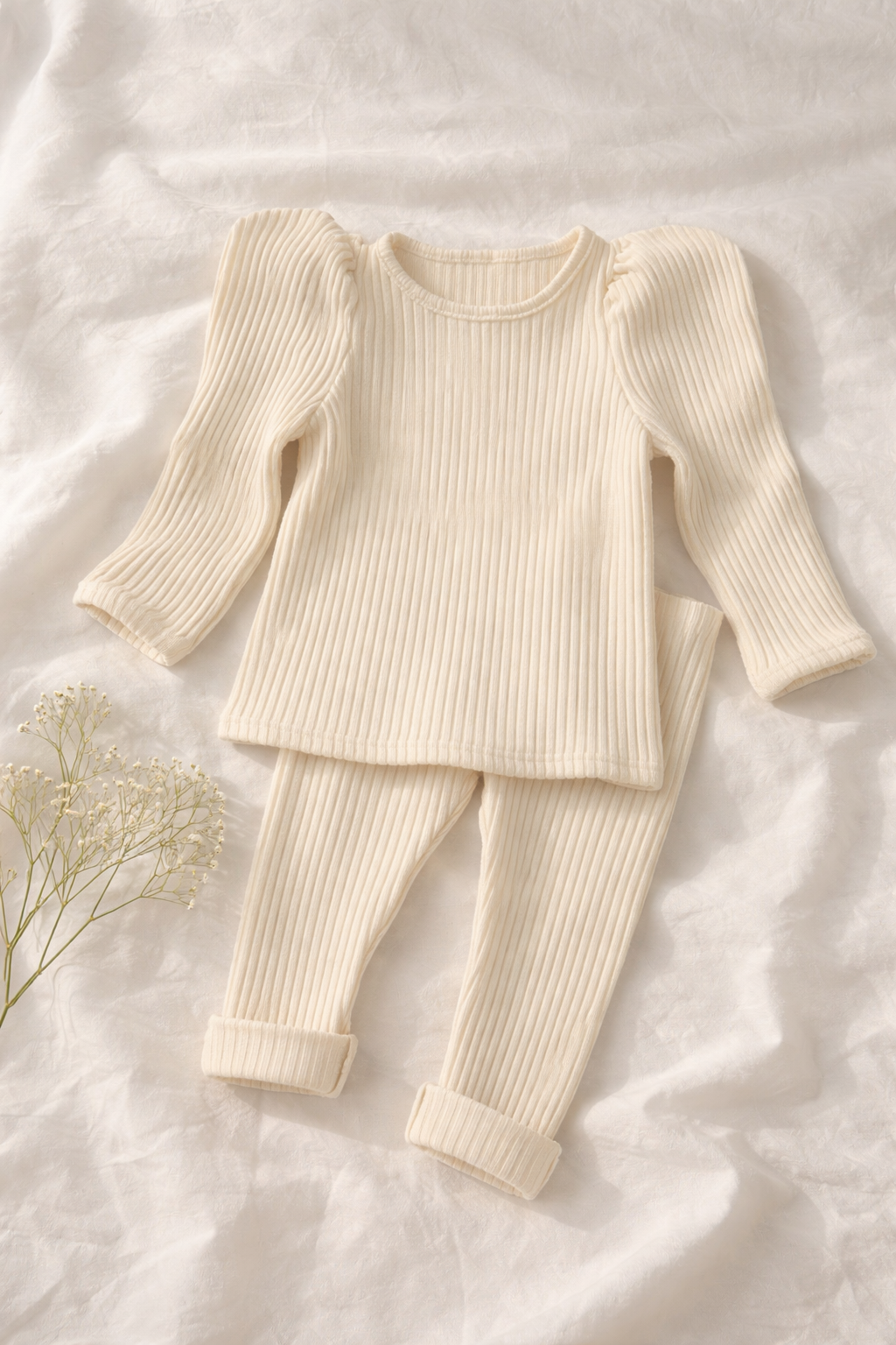 Kids Ribbed Matching Set