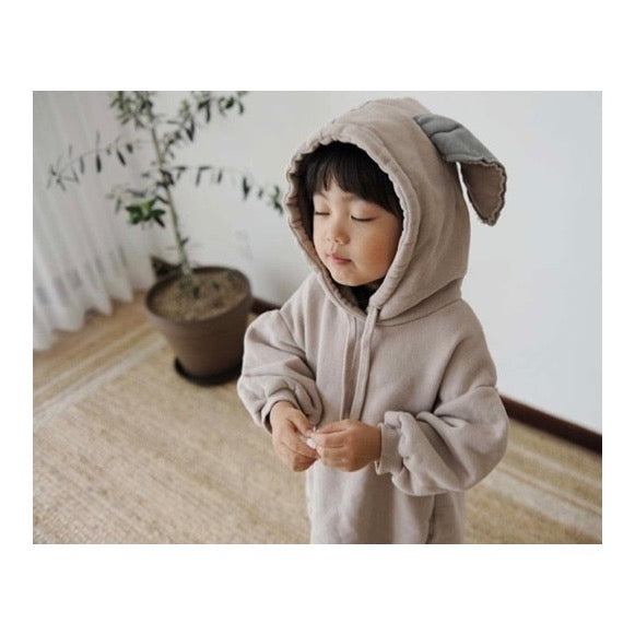 Kids Bunny Ear Hoodie Dress
